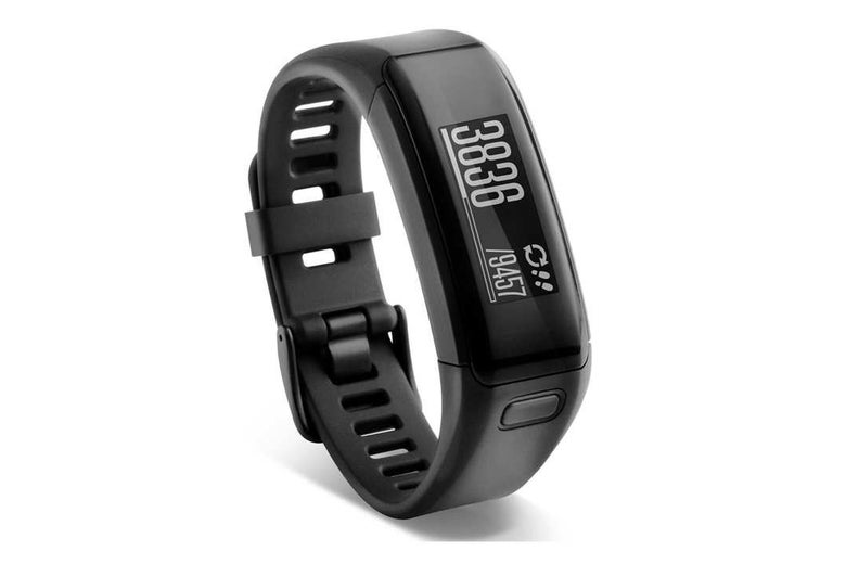 Black Garmin Vivosmart fitness tracker.